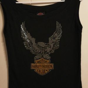 Harley Davidson L cowboy Beaumont Tx black tee